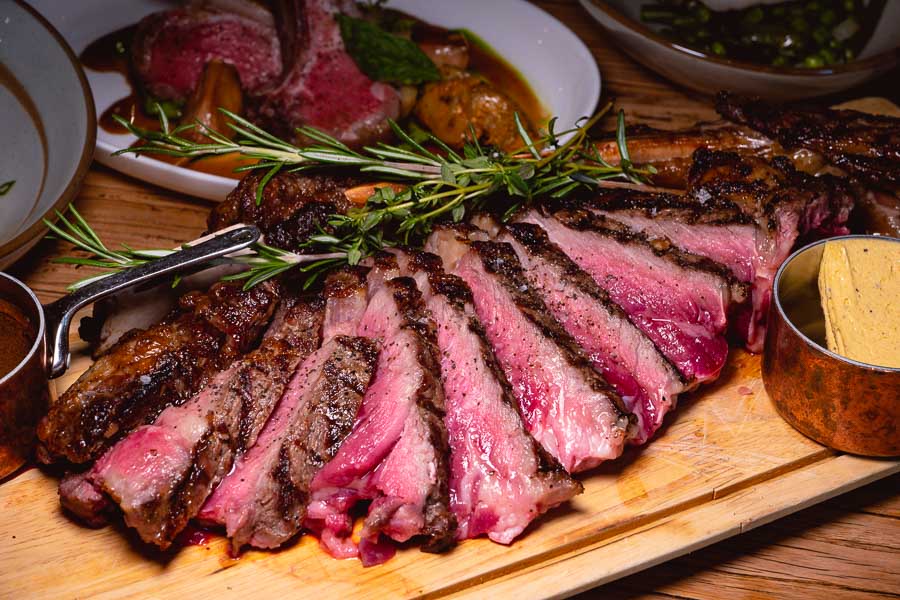 Steak and seafood at Cuivre, a French restaurant in Shanghai. Photo by Rachel Gouk @ Nomfluence.
