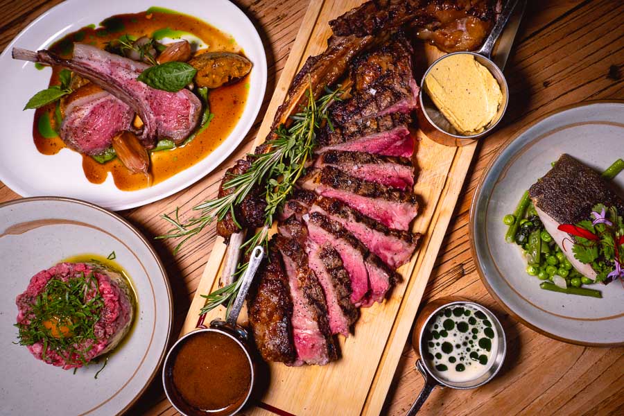 Steak and seafood at Cuivre, a French restaurant in Shanghai. Photo by Rachel Gouk @ Nomfluence.
