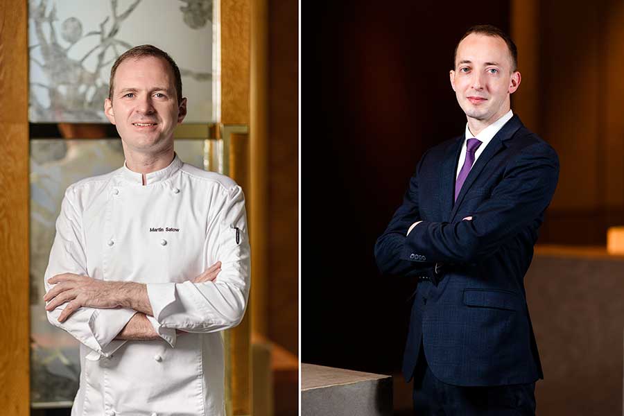 Park Hyatt Shanghai welcomes new Executive Chef Martin Satow and director of F&B Robert Kolter.