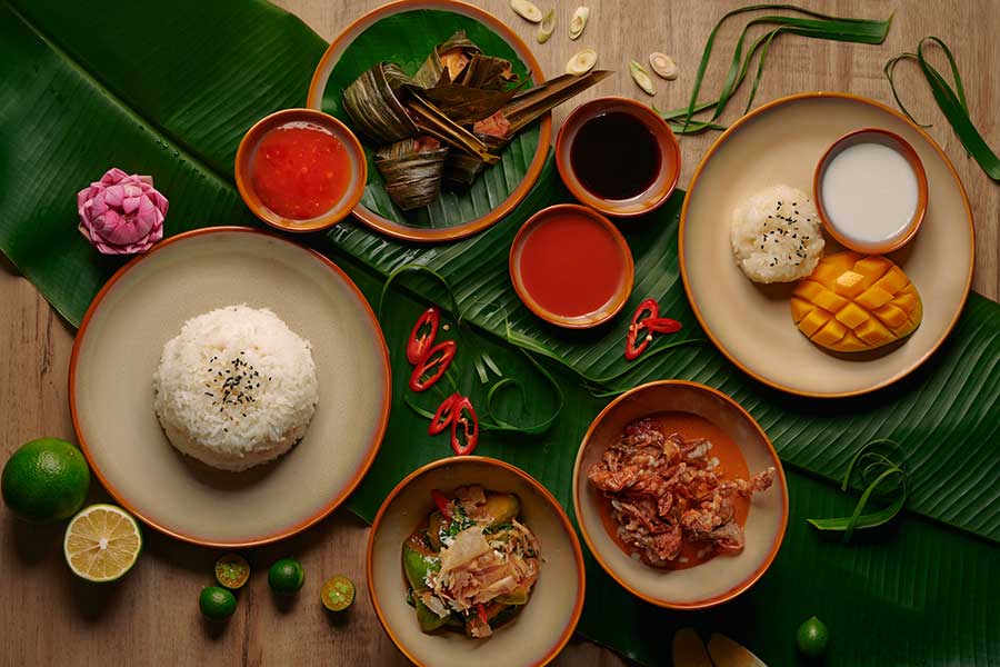 New Thai menu featuring Chiang Mai flavors from chef Anchalee Luadkham at URBAN Cafe, The Sukhothai Shanghai. 