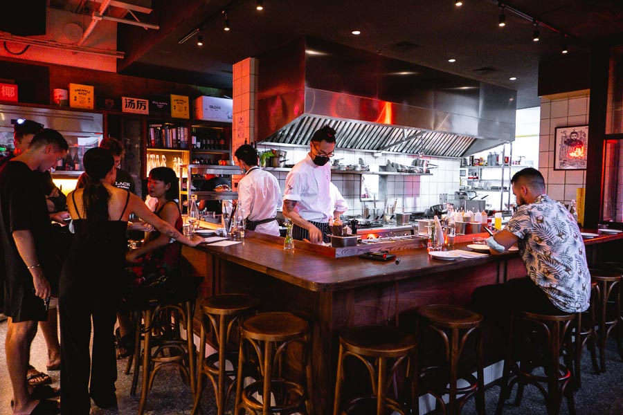 Yaya's Pasta Bar, a restaurant and bar in Shanghai serving fresh pasta with Chinese flavors and ingredients. Photo by Rachel Gouk @ Nomfluence