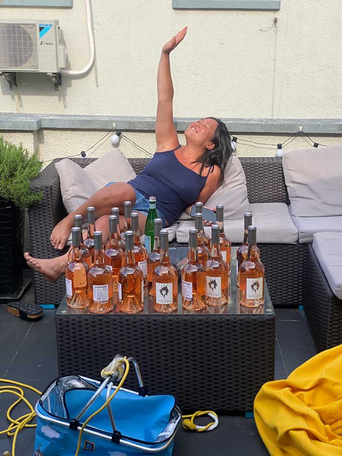 Chateau Favori rose wine. Photo by Rachel Gouk @ Nomfluence.