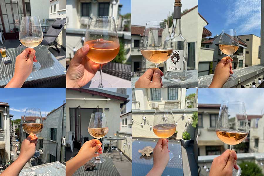 Chateau Favori rose wine. Photo by Rachel Gouk @ Nomfluence.