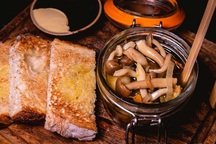 Seasonal menu featuring mushrooms from Yunnan, China at The Nest, a popular restaurant and bar on The Bund, Shanghai. Photo by Rachel Gouk @ Nomfluence. 