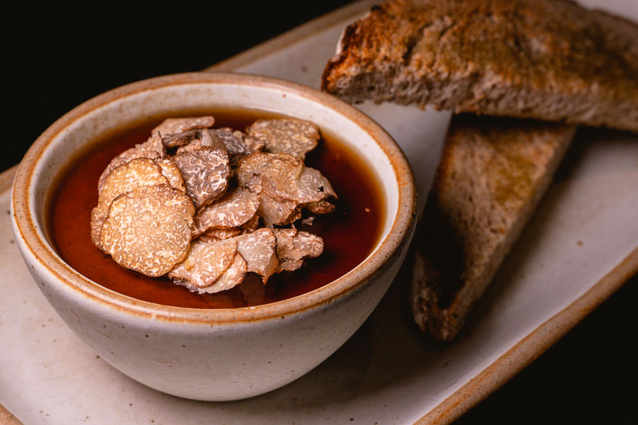 Seasonal menu featuring mushrooms from Yunnan, China at The Nest, a popular restaurant and bar on The Bund, Shanghai. Photo by Rachel Gouk @ Nomfluence. 
