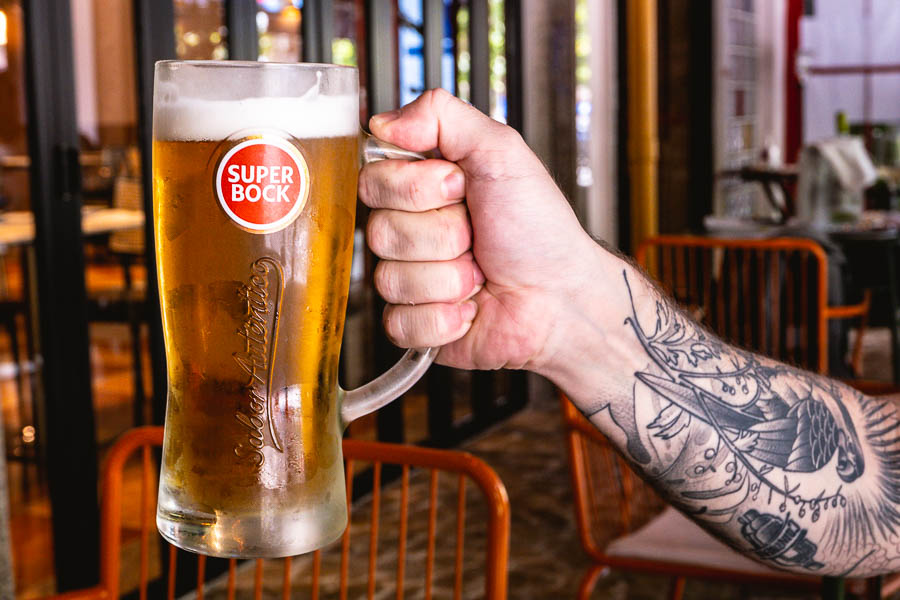 Super Bock beer at Viva!, a Portuguese restaurant in Shanghai for grill and seafood. Photo by Rachel Gouk @ Nomfluence.