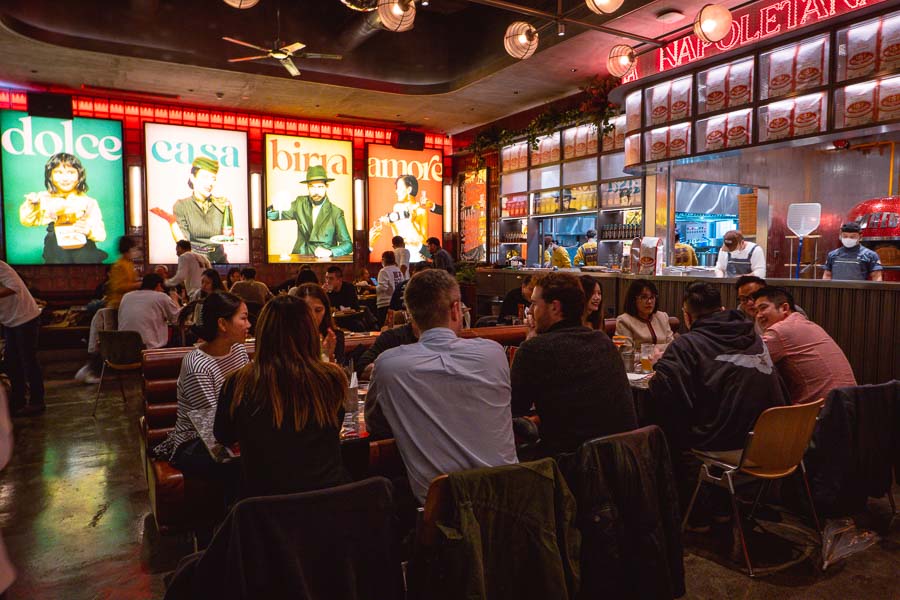 Bottega Shanghai, an Italian restaurant specializing in Neapolitan pizzas. Photo by Rachel Gouk @ Nomfluence