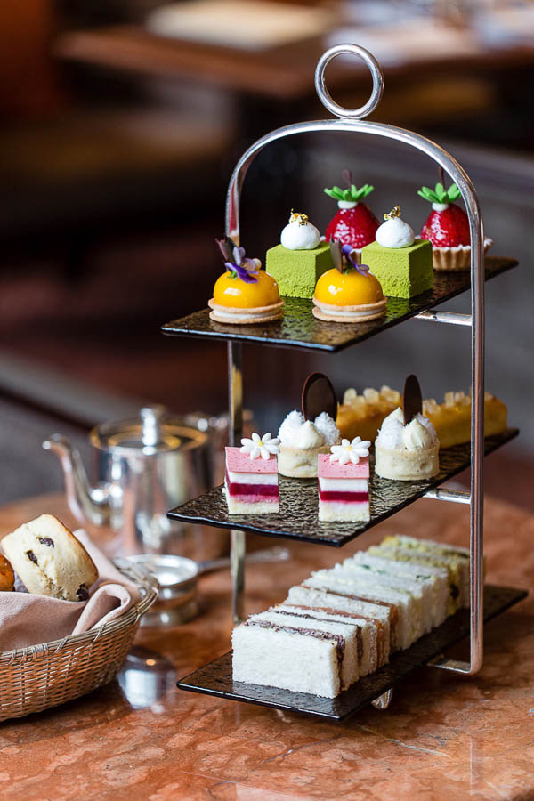 Afternoon tea at Mandarin Oriental, Hong Kong.