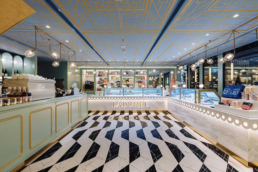 Laduree opens its flagship in Shanghai Centre.