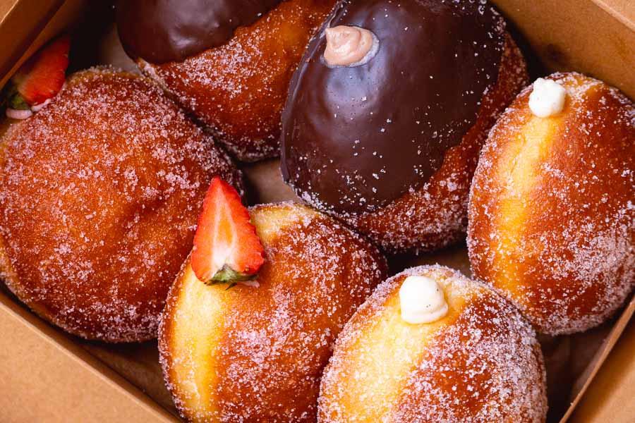 Donuts at Toasty by O'Mills, Jing'an, Shanghai. A bakery and brunch cafe. Photo by Rachel Gouk @ Nomfluence