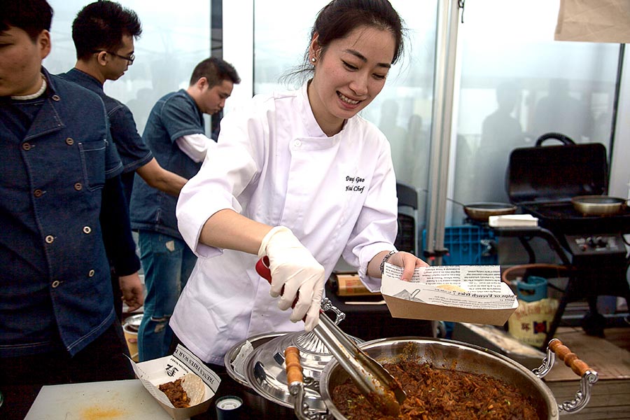 Shanghai-based chef Danyi Gao, co-founder of Shake Restaurant & Bar, Bun Cha Cha, Bun Cha Cha Grill, and Black Rock. Photo by Rachel Gouk @ Nomfluence