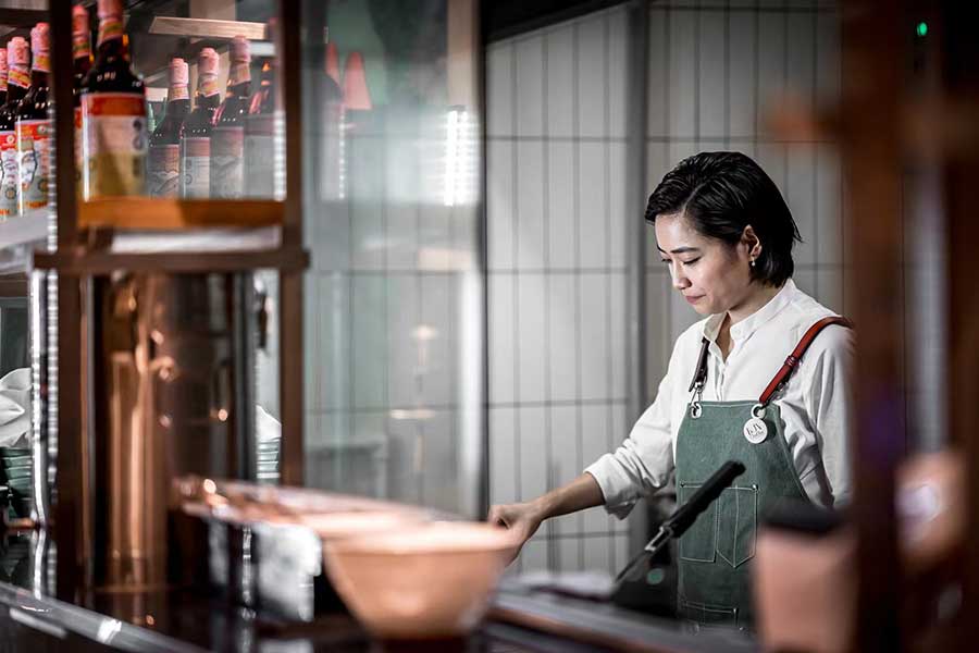 Shanghai-based chef Danyi Gao, co-founder of Shake Restaurant & Bar, Bun Cha Cha, Bun Cha Cha Grill, and Black Rock. @ Nomfluence