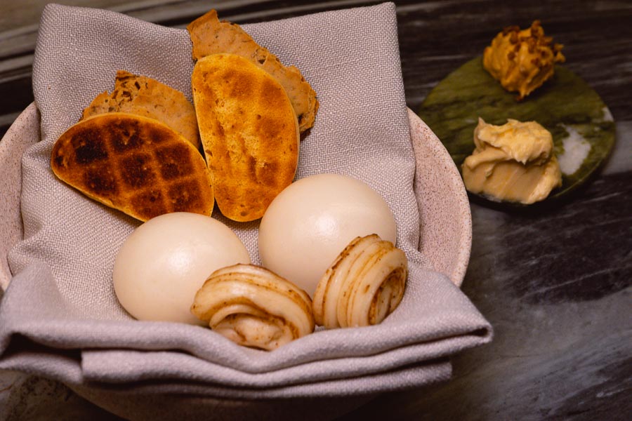 Modern Chinese food at Collectif, a restaurant in Shanghai that highlights Chinese ingredients. Photo by Rachel Gouk @ Nomfluence