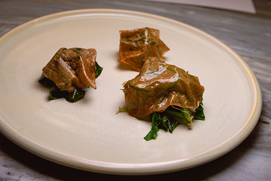 Modern Chinese food at Collectif, a restaurant in Shanghai that highlights Chinese ingredients. Photo by Rachel Gouk @ Nomfluence