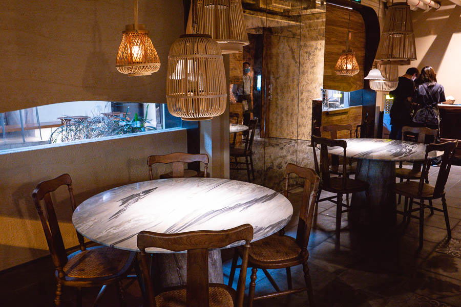 Modern Chinese food at Collectif, a restaurant in Shanghai that highlights Chinese ingredients. Photo by Rachel Gouk @ Nomfluence