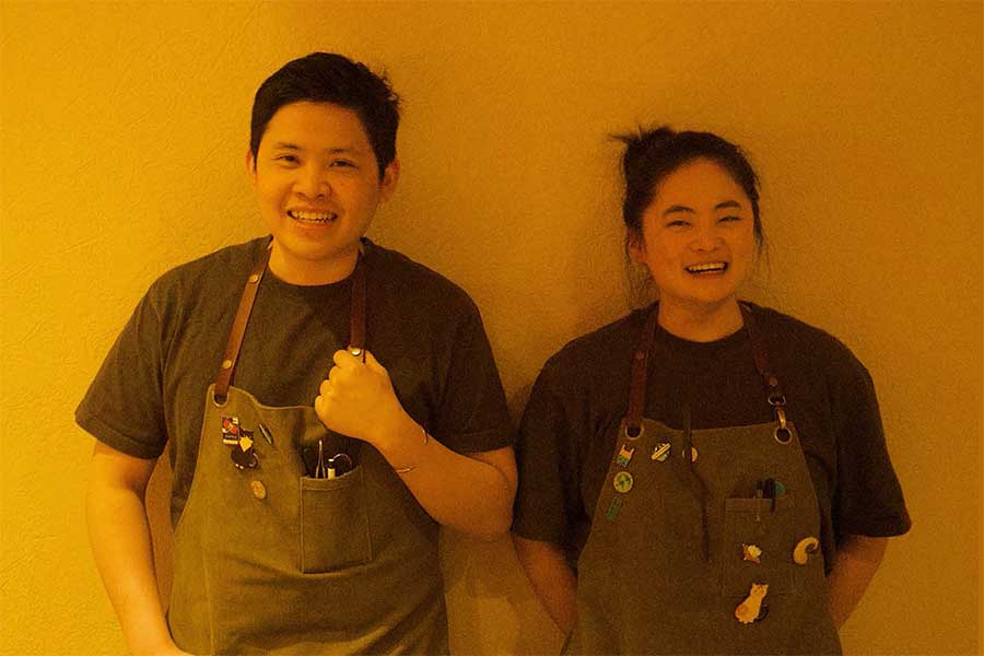 Chefs Malik Xie and Shane Wang of modern Chinese restaurant at Collectif, Shanghai.