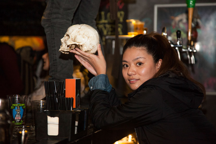 Ting Ting Liang, founder-operator of Shanghai venues roller-disco RIINK and cocktail bar ROXIE.