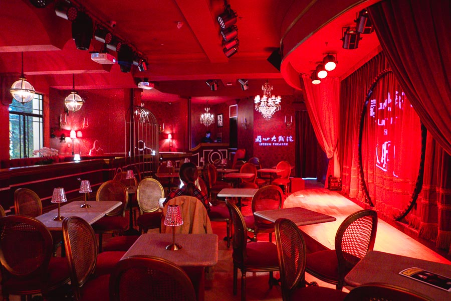 Burlesque lounge and bar Candor reopens at the Lyceum Theatre, Shanghai. Photo by Rachel Gouk @ Nomfluence.