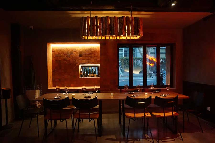 Chaco Pomelo, a new yakitori restaurant in Shanghai.
