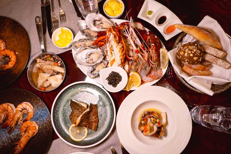 Seafood dinner with free-flow at The Waldorf Astoria Shanghai. Photo by Rachel Gouk @ Nomfluence. 