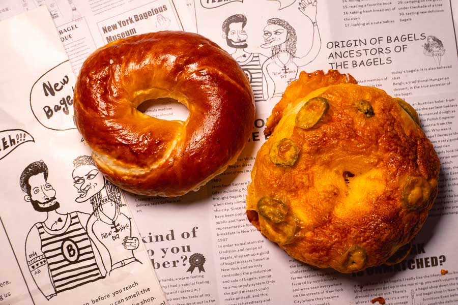 New York Bagelous Museum is one of many in the new bagel craze sweeping Shanghai. Photo by Rachel Gouk @ Nomfluence.