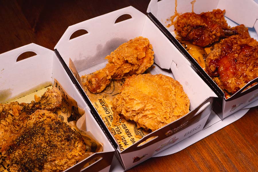 The best fried chicken in Shanghai at bbq chicken. Photo by Rachel Gouk @ Nomfluence