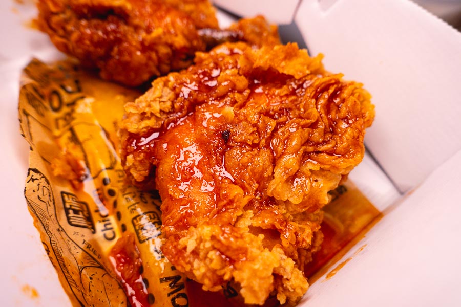 The best fried chicken in Shanghai at bbq chicken. Photo by Rachel Gouk @ Nomfluence