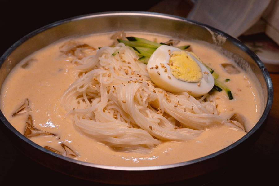 The best cold noodles in Shanghai: soybean milk noodles kongguksu at Tofu Village. Photo by Rachel Gouk @ Nomfluence