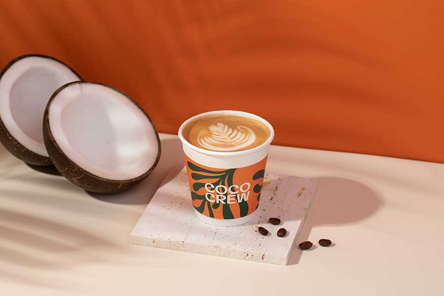 Coco Crew, a cafe and bar serving coconut based drinks in Shanghai.