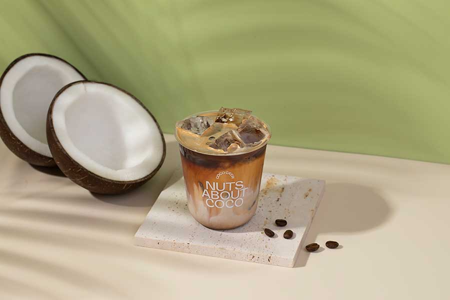 Coco Crew, a cafe and bar serving coconut based drinks in Shanghai.