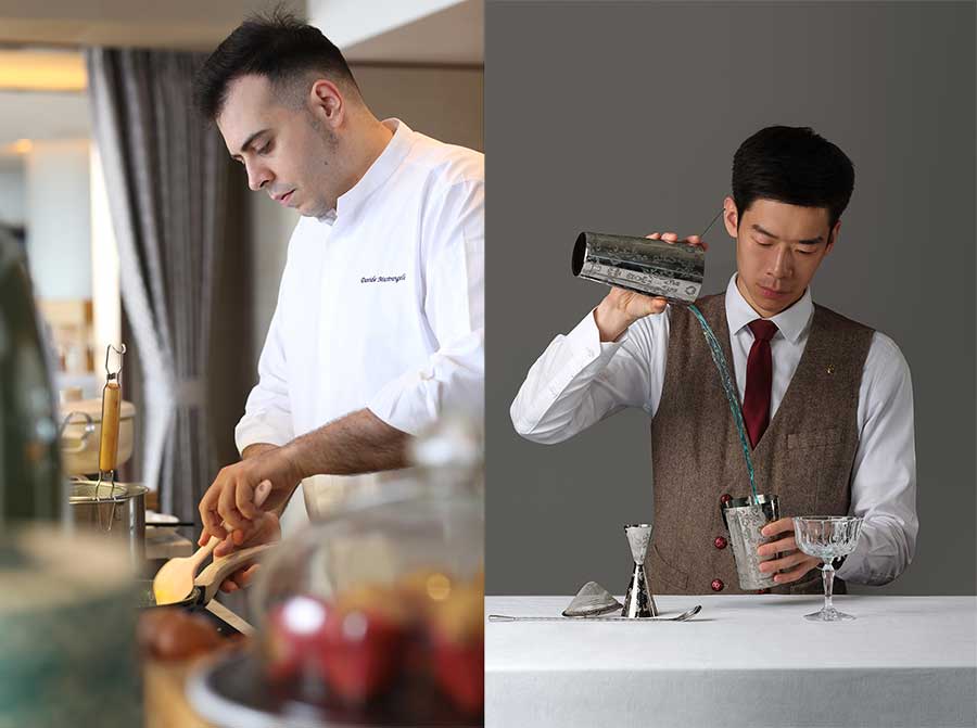 Road To Rome, a modern five-course Italian tasting menu paired with cocktails at The Portman Ritz-Carlton, Ritz Bar & Lounge, Shanghai.