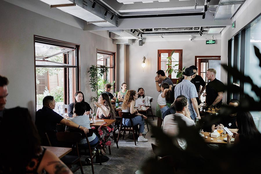 La Brise 523, a restaurant in SInan Mansions, Shanghai.
