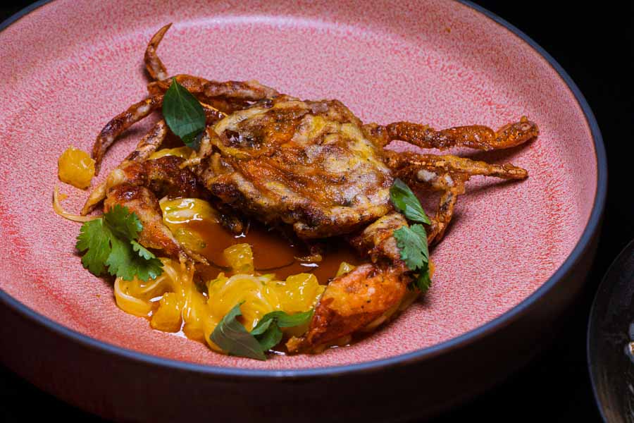 Soft Shell Crab at Sage by chef Jun Nishiyama, one of the best new restaurants in Shanghai. Photo by Rachel Gouk @ Nomfluence.