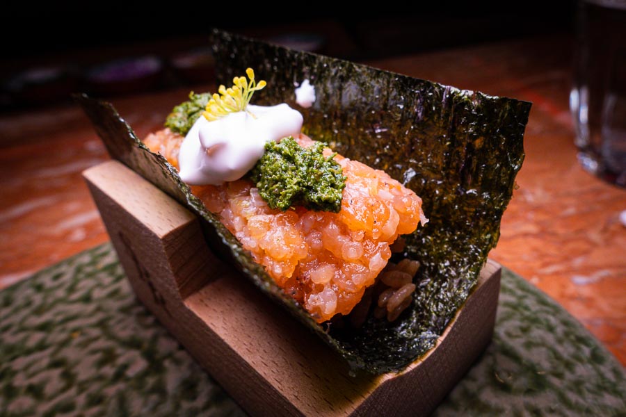 Inventive sushi at Sober Company Shanghai. Photo by Rachel Gouk @ Nomfluence.