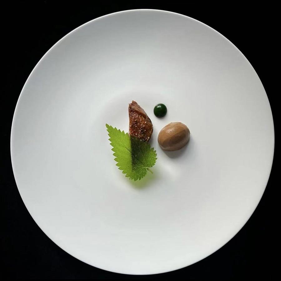 Dishes by chef Frederic Anton