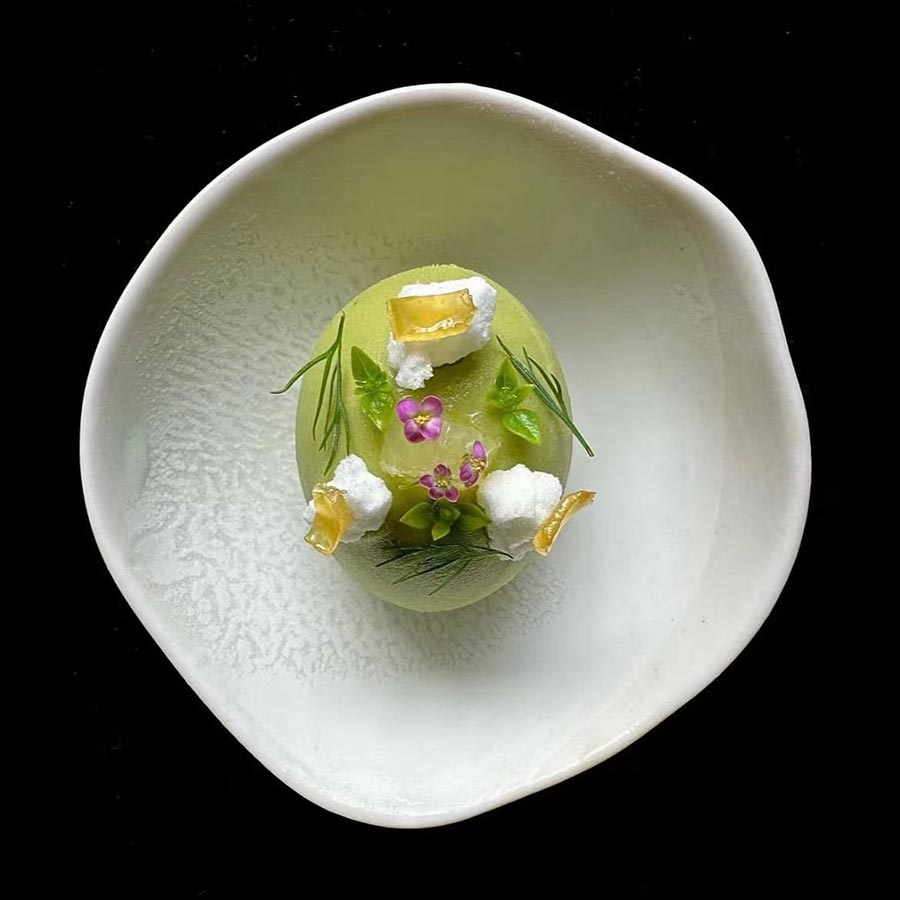 Dishes by chef Frederic Anton