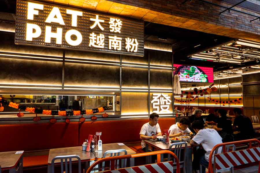 Fat Pho, Foodie Social at Hong Shou Fang (鸿寿坊), a dining destination and commercial hub that boasts more than 60 restaurants, bars, and cafes, located in Putuo district, Shanghai. Photo by Rachel Gouk @ Nomfluence