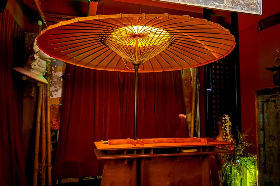 Tang, a pre-drinks and after hours underground bar in Shanghai sporting Ming-style day beds. Photo by Rachel Gouk @ Nomfluence