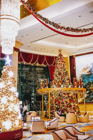 Christmas at Pudong Shangri-La, Shanghai.