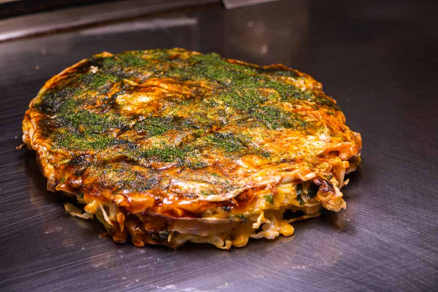 Okonomiyaki at Japanese late-night restaurant Himari in Gubei, Shanghai. Photo by Rachel Gouk @ Nomfluence