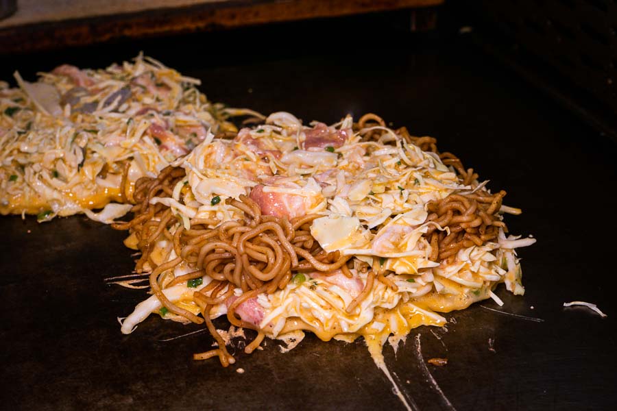 Okonomiyaki at Japanese late-night restaurant Himari in Gubei, Shanghai. Photo by Rachel Gouk @ Nomfluence