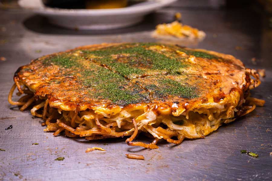 Okonomiyaki at Japanese late-night restaurant Himari in Gubei, Shanghai. Photo by Rachel Gouk @ Nomfluence