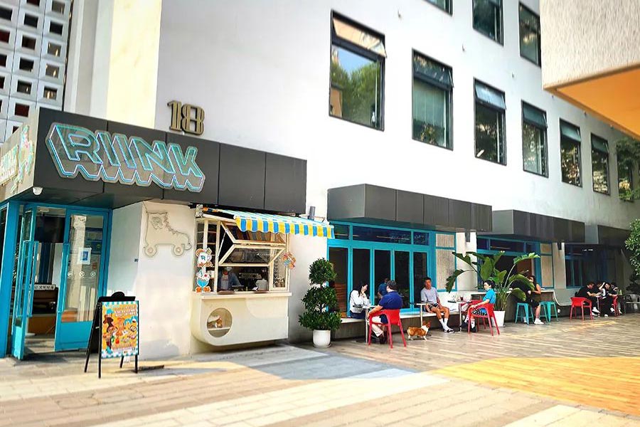 American diner food at RIINK Shanghai.