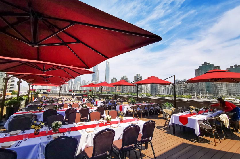 Best rooftop restaurant in Shanghai: Kathleen's Waitan. @ Nomfluence