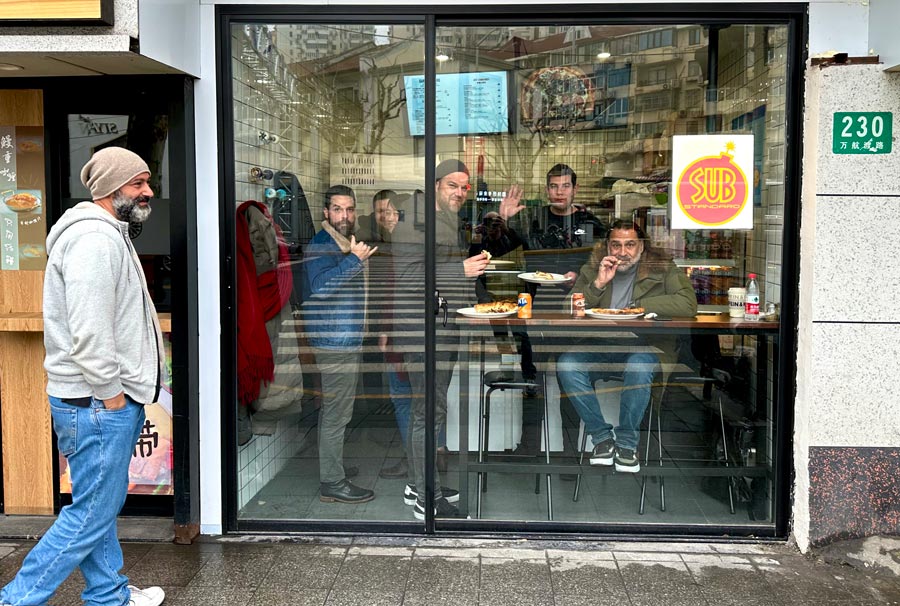 Sub Standard, a sandwich and pizza shop in Jing'an, Shanghai. Photo by Rachel Gouk @ Nomfluence.