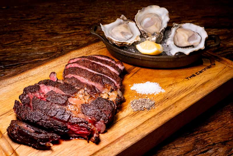 Steak and seafood at The Cannery, restaurant in Shanghai. Photo by Rachel Gouk @ Nomfluence