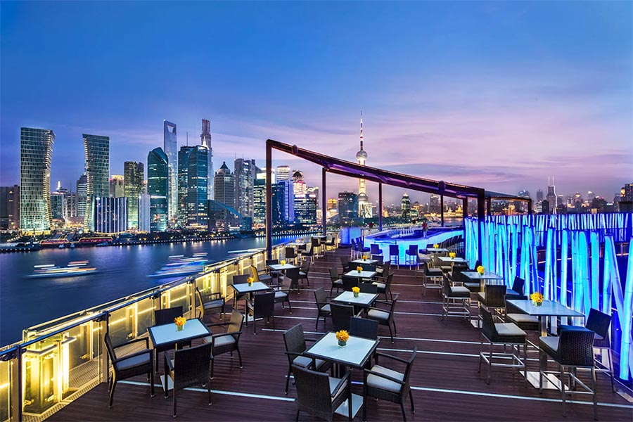 Rooftop bar TOPS at Banyan Tree on the Bund. @ Nomfluence