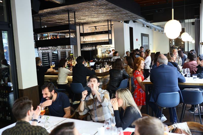 American restaurant and wine bar Crush in Jing'an, Shanghai.