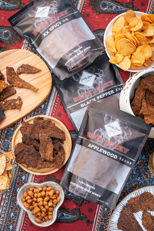 Jerky Boyz, an American beef jerky brand founded in Shanghai. Photos by Rachel Gouk @ Nomfluence.