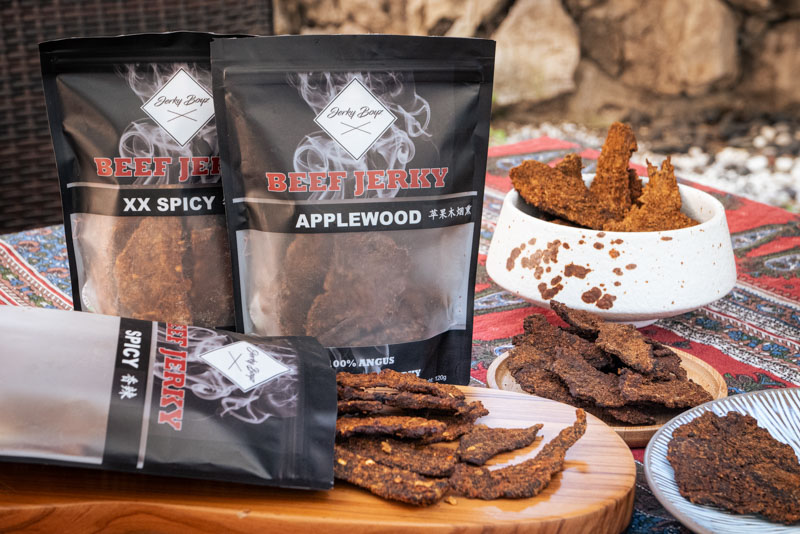 Jerky Boyz, an American beef jerky brand founded in Shanghai. Photos by Rachel Gouk @ Nomfluence.